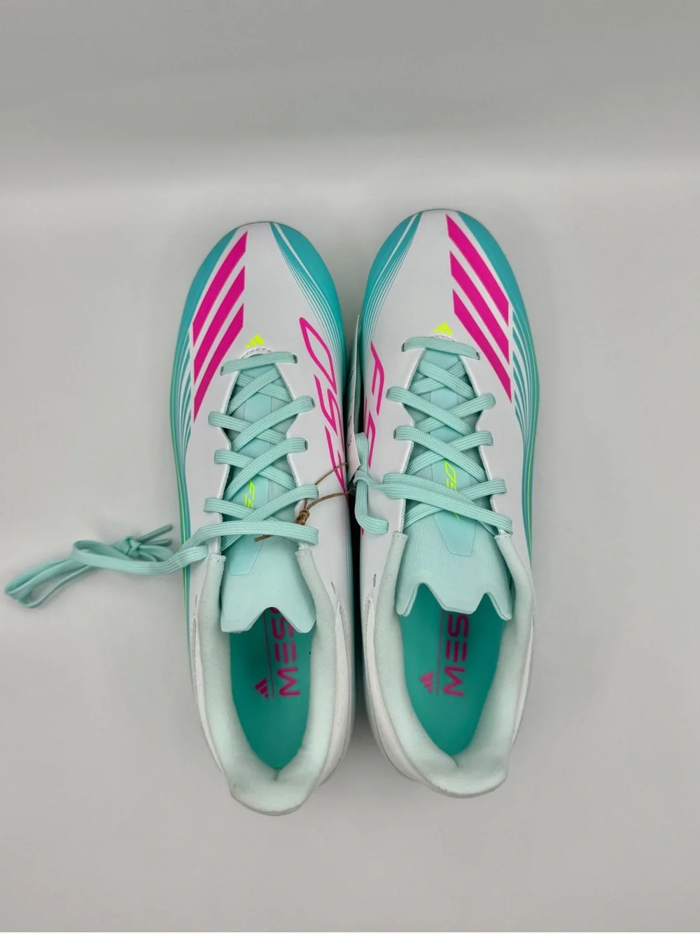Adidas F50 Messi League FG 'Aurora Radiante Pack' - Cloud White/Lucid Pink/Flash